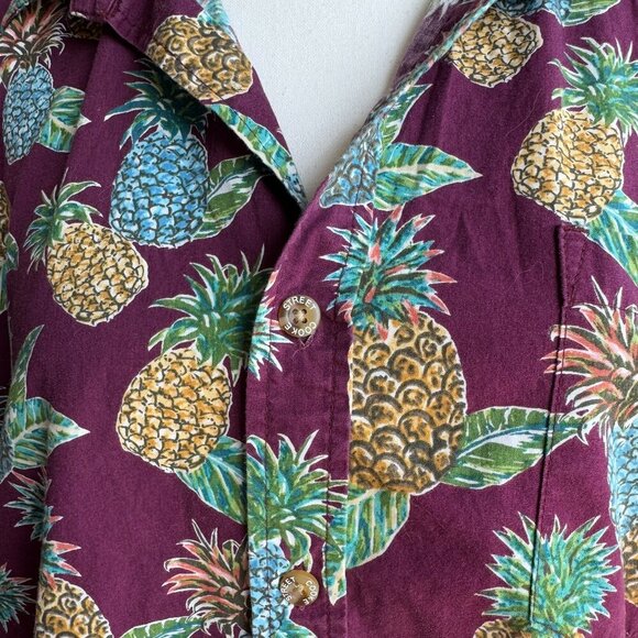 Vintage 90s Mens Cooke Street Aloha Pineapple Shirt - Picture 4 of 10